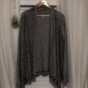 Striped cardigan sweater